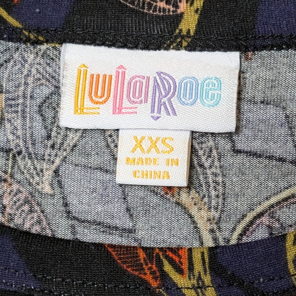 LuLaRoe NWoT XXS "Carly" Style High-Low Shirt Dress Short Sleeve Lightweight - Picture 3 of 10